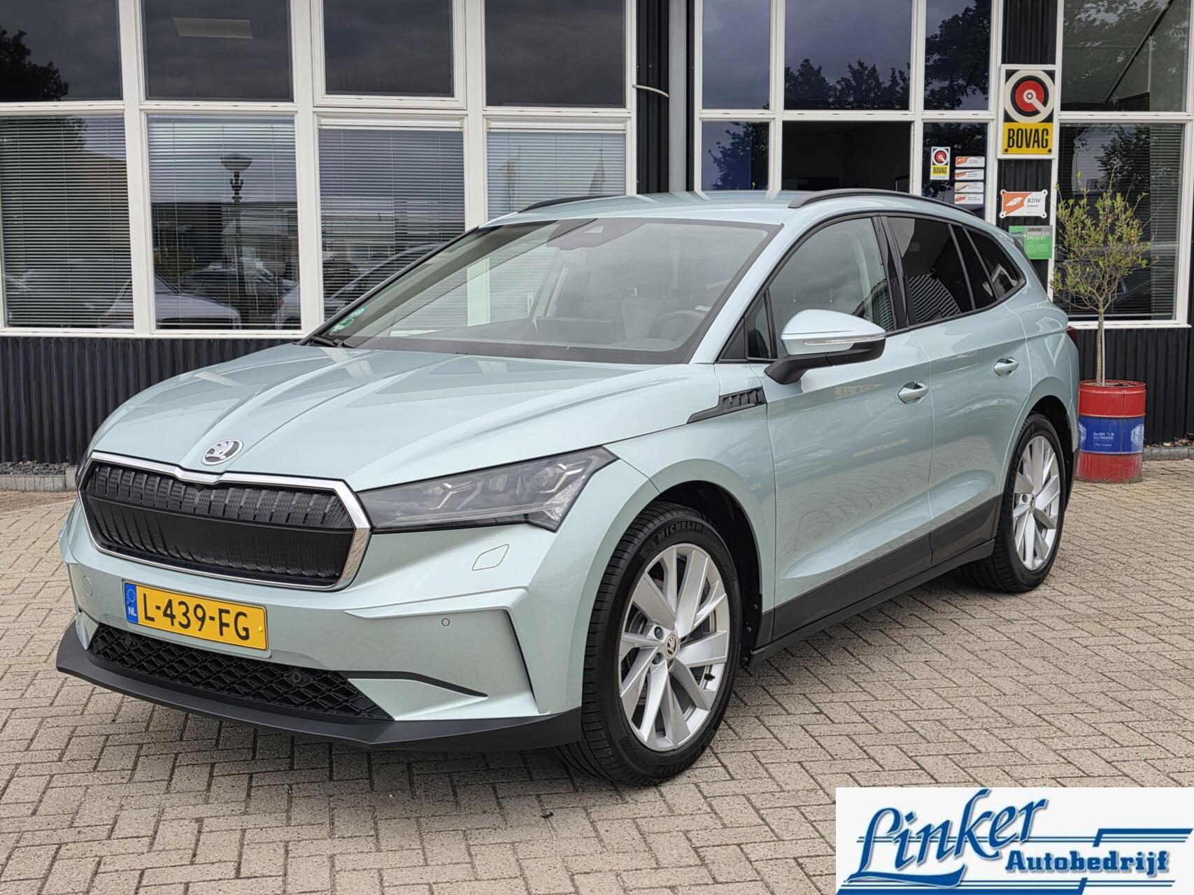 Skoda Enyaq 60 60 First Edition SOH 90% WARMTEPOMP ELEKTR STOEL 2021 - voorkant
