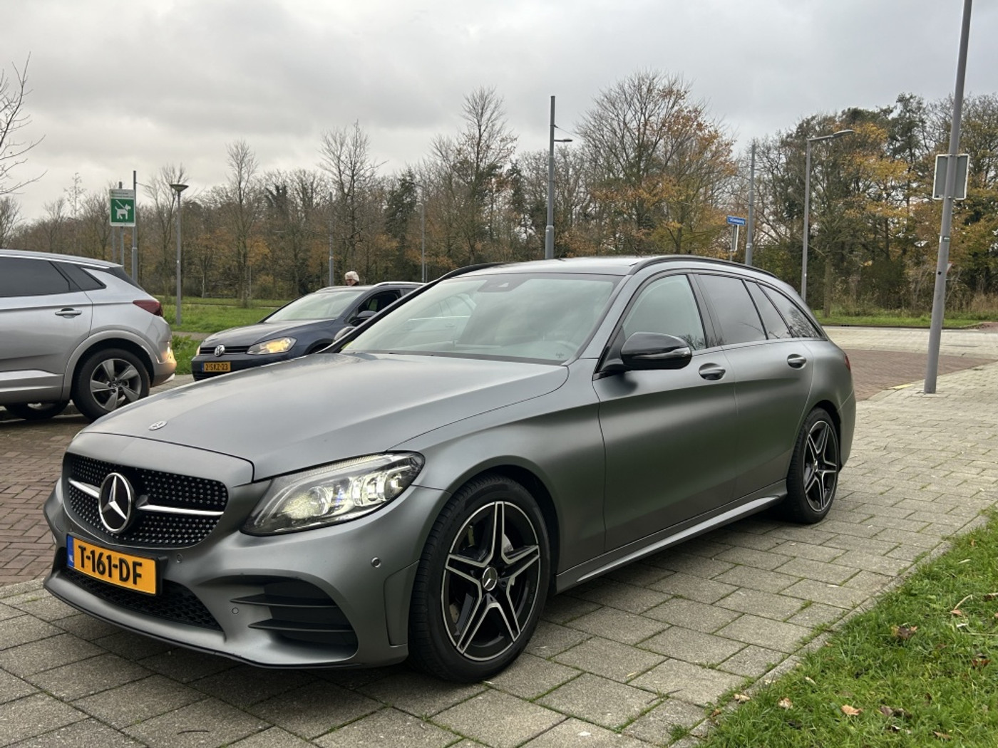 Mercedes-Benz C 220 D 220 AMG PANO STANDKACHEL LEDER 2018 - voorkant
