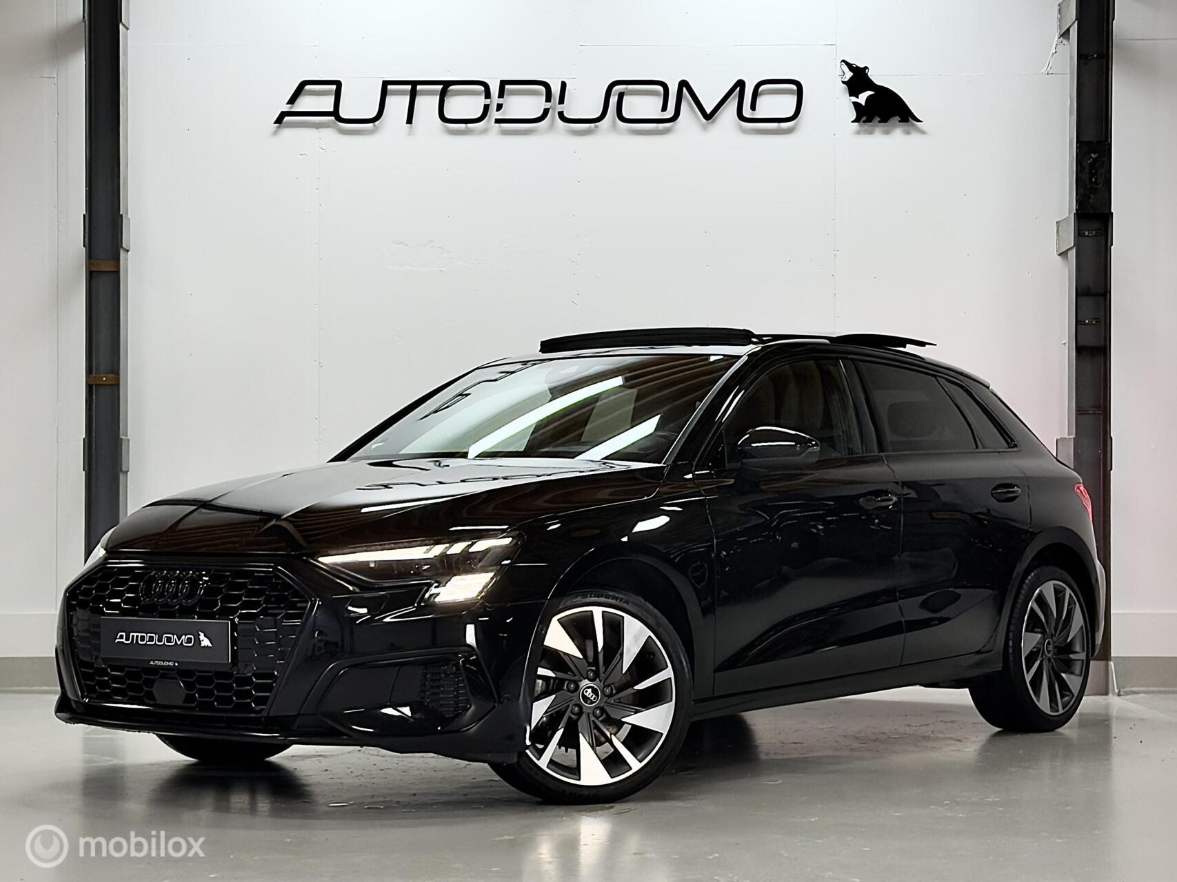 Audi A3 Sportback 30 TFSI S edition | Pano | Matrix | HUD | ACC | Sfeer | Virtual | Black Optic | Stoelverwarming 2021 - voorkant