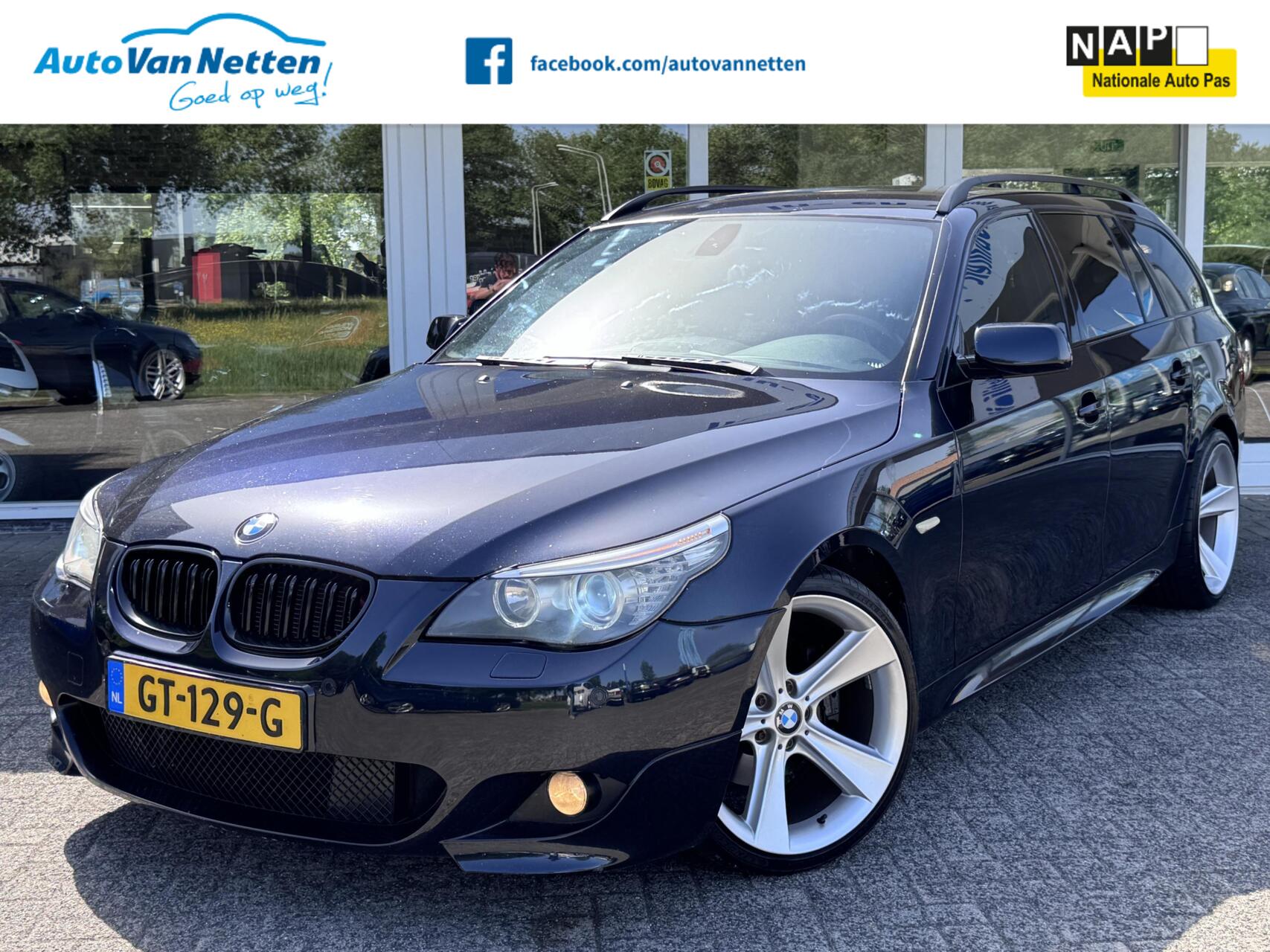 BMW 5-serie Touring 530d M Pakket 300pk Business Line 2008 - voorkant