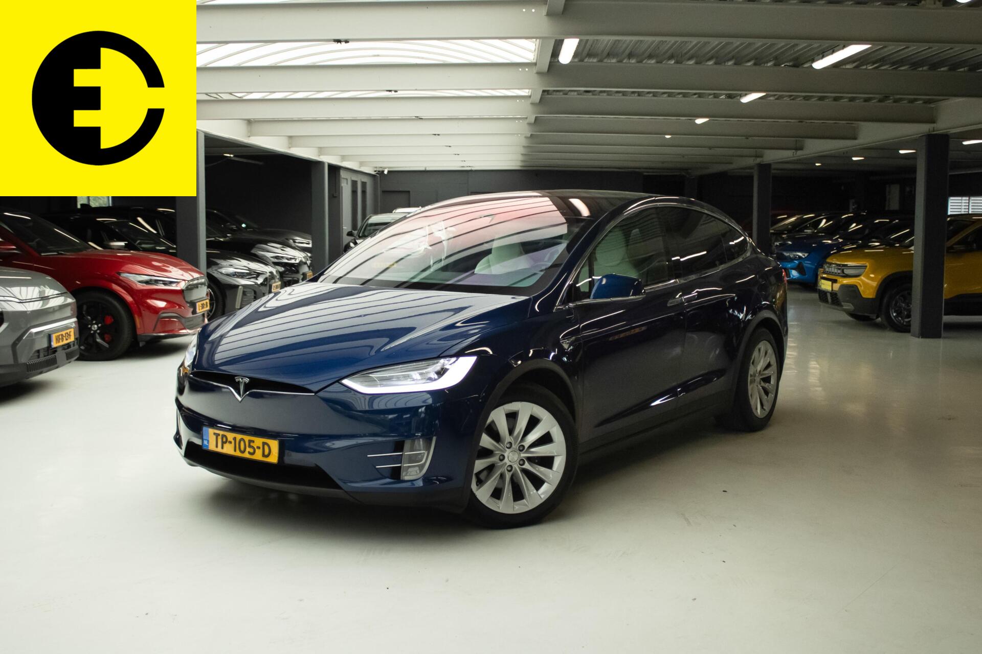 Tesla Model X 100D 6p. | FSD | Trekhaak | Wit leder | Incl.BTW 2018 - voorkant