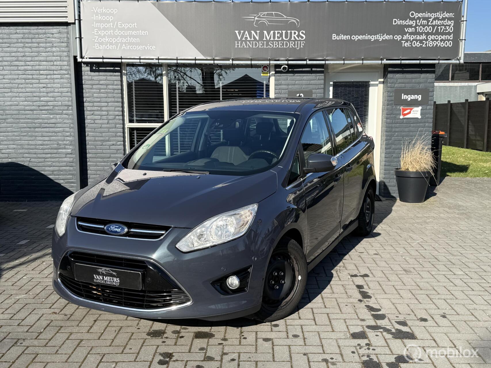 Ford Grand C-max 1.0 Titanium, Airco, camera, cruise, apk 01-2027 2014 - voorkant
