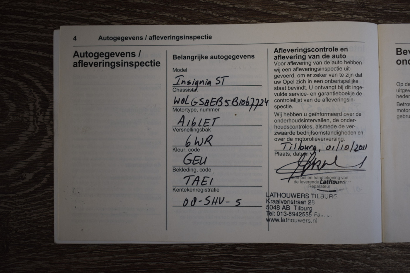 Foto van Opel Insignia Sports Tourer SW