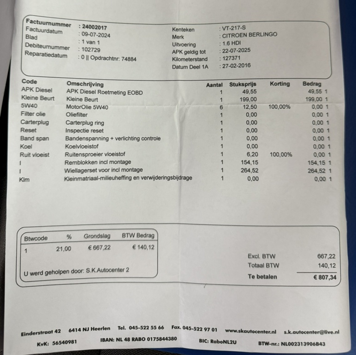 Foto van Citroen Berlingo