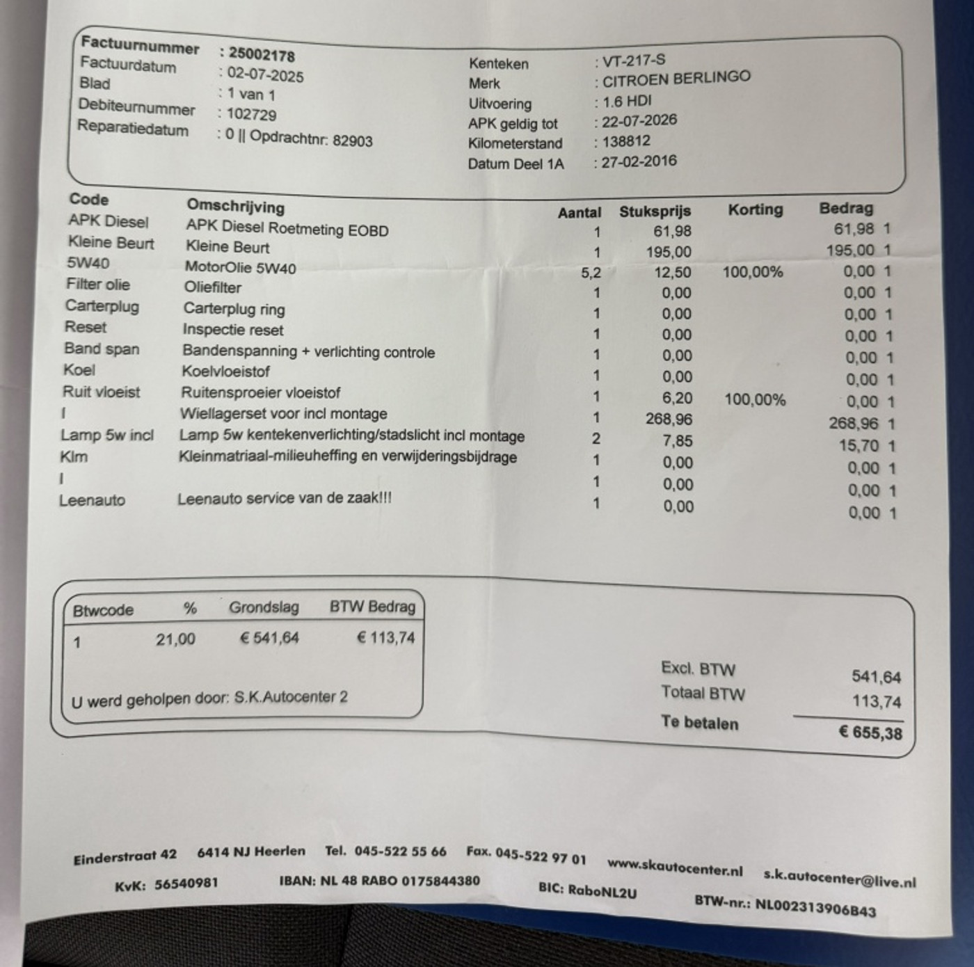 Foto van Citroen Berlingo