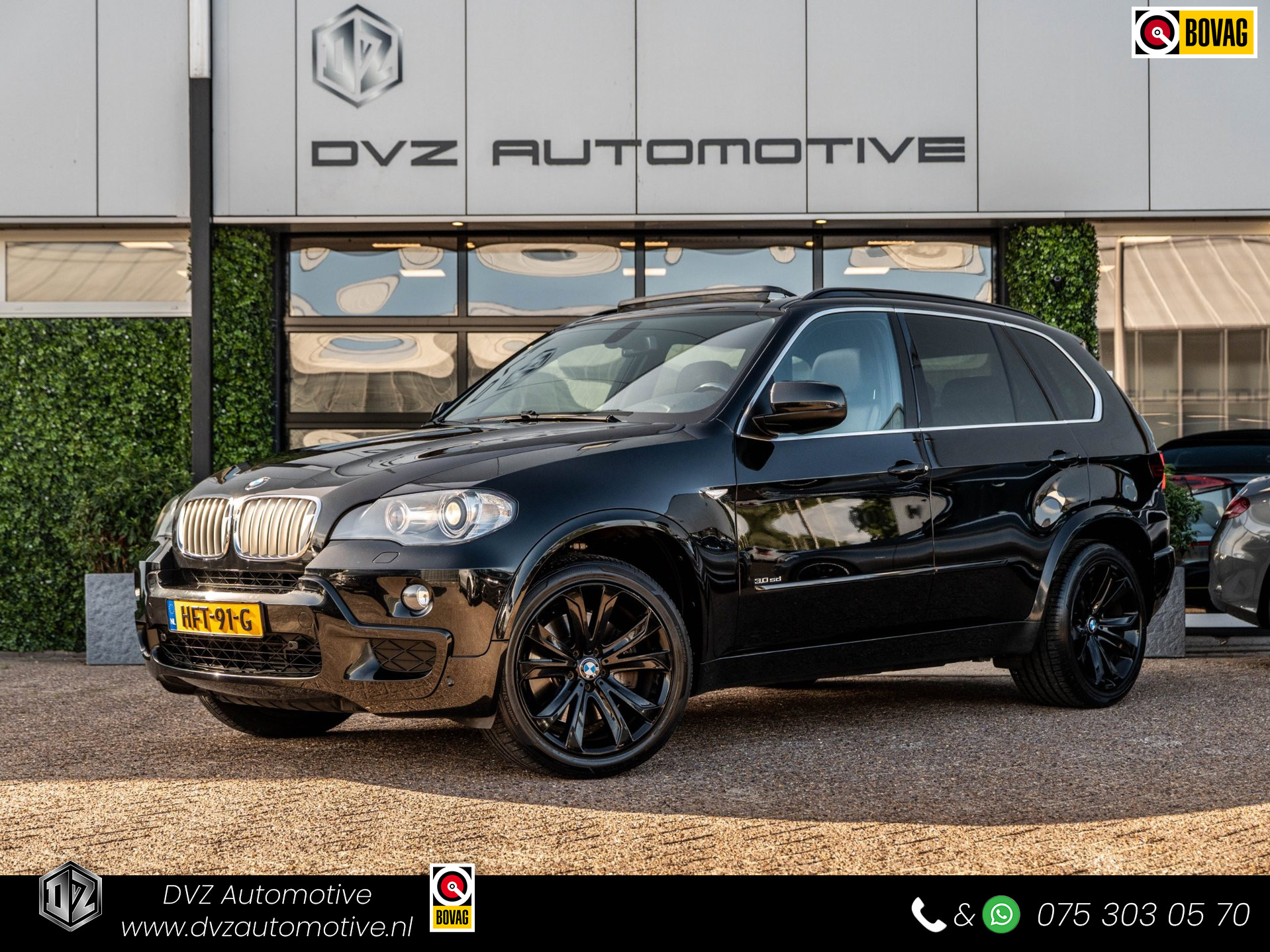 BMW X5 3.0sd | M-Sport | Pano | Leder | Navi | Youngtimer 2008 - voorkant