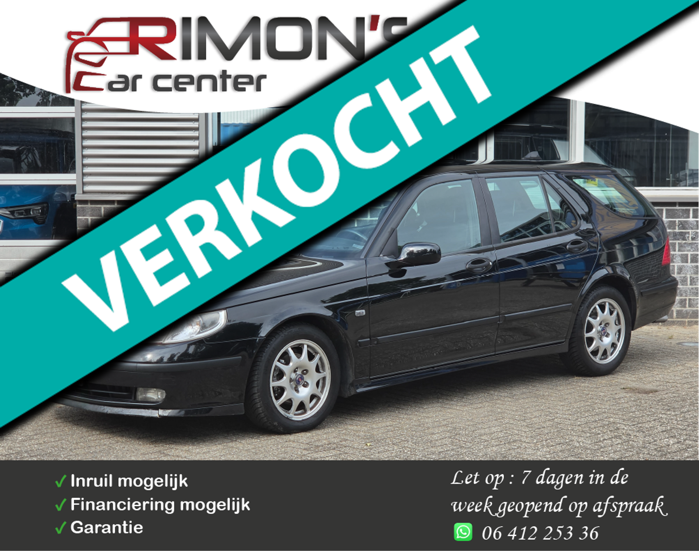 Saab 9-5 Estate 2.3t Linear 2005 - voorkant