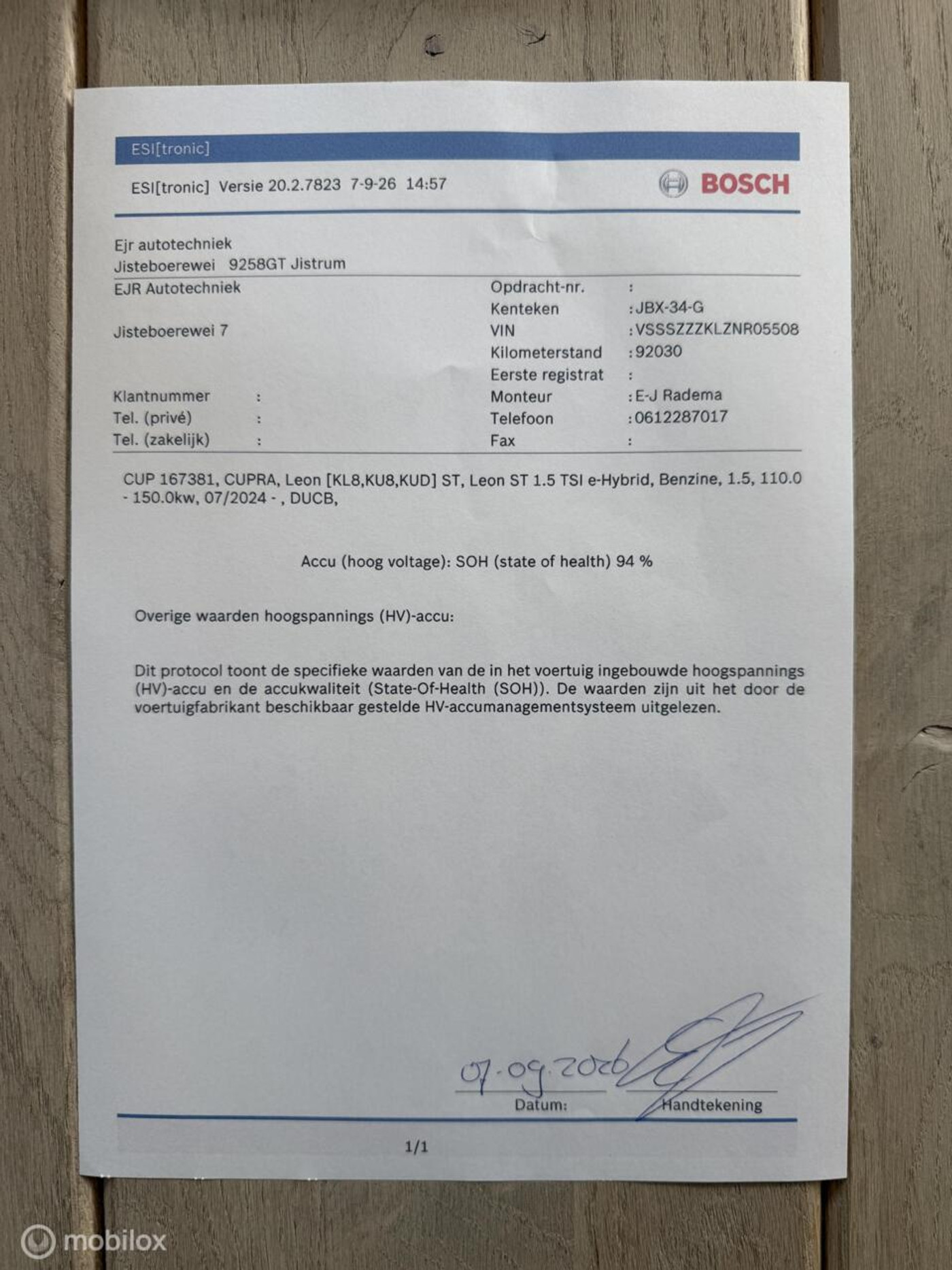 Foto van Cupra Leon Sportstourer