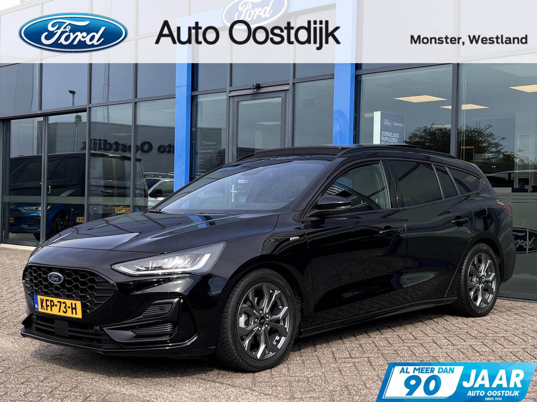Ford Focus Wagon Wagon 1.0 EcoBoost Hybrid ST Line 155PK Automaat Panodak Winterpack Cruise Camera Parkeersensoren Climate Full-LED Keyless Privacy Glass *1500KG Trekgewicht* 2025 - voorkant