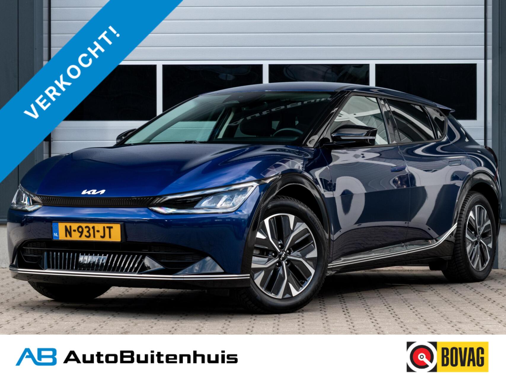 Kia Ev6 Plus 77.4 kWh|100% SOH|STOEL-STUUR VERWARMD|STOELVERKOELING|ADAPT. CRUISE|MEMORY SEATS 2021 - voorkant