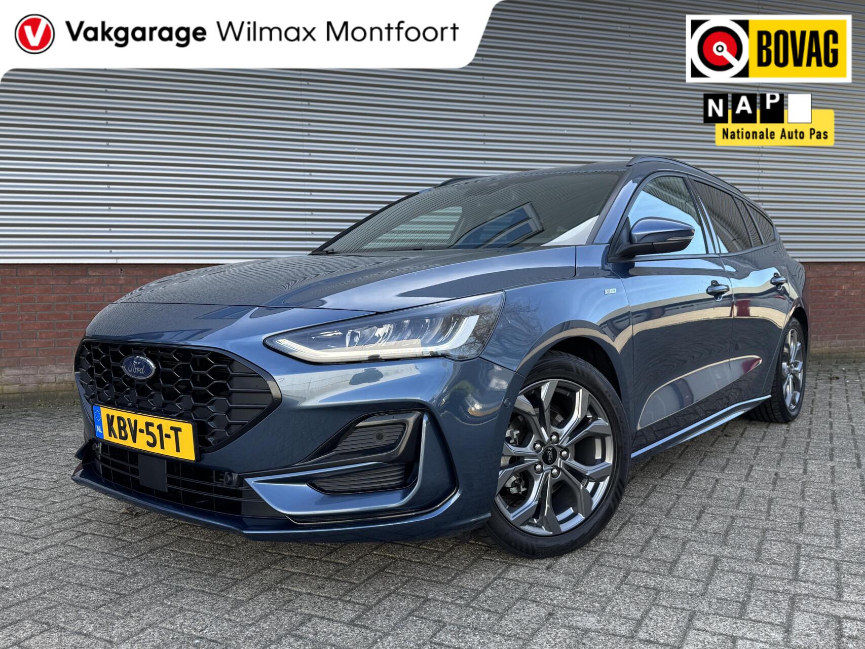 Ford Focus Wagon 1.0 EcoBoost Hybrid ST Line X|ACC|Winterpack|Camera|Stoel+Stuur verwarming|Carplay||Automaat| 2024 - voorkant
