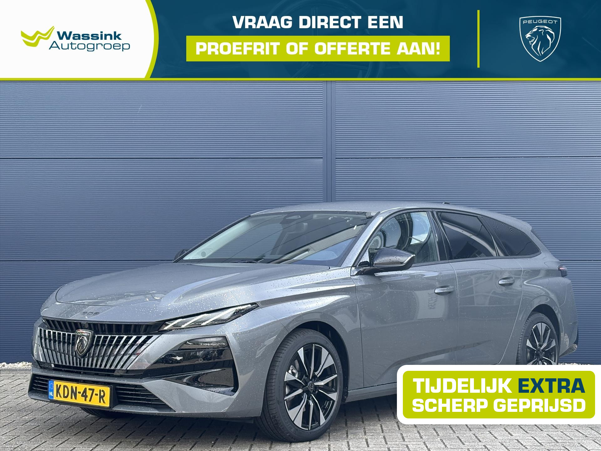 Peugeot 308 SW Hybrid 145pk e-DCS6 Allure 2026 - voorkant