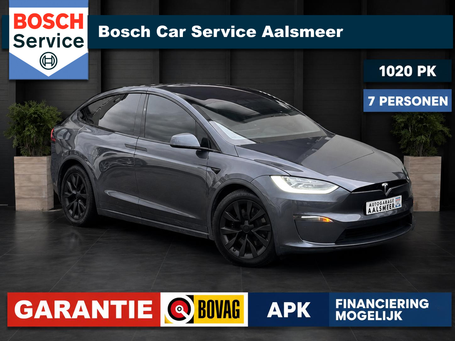 Tesla Model X Base AWD 7 personen 2022 - voorkant