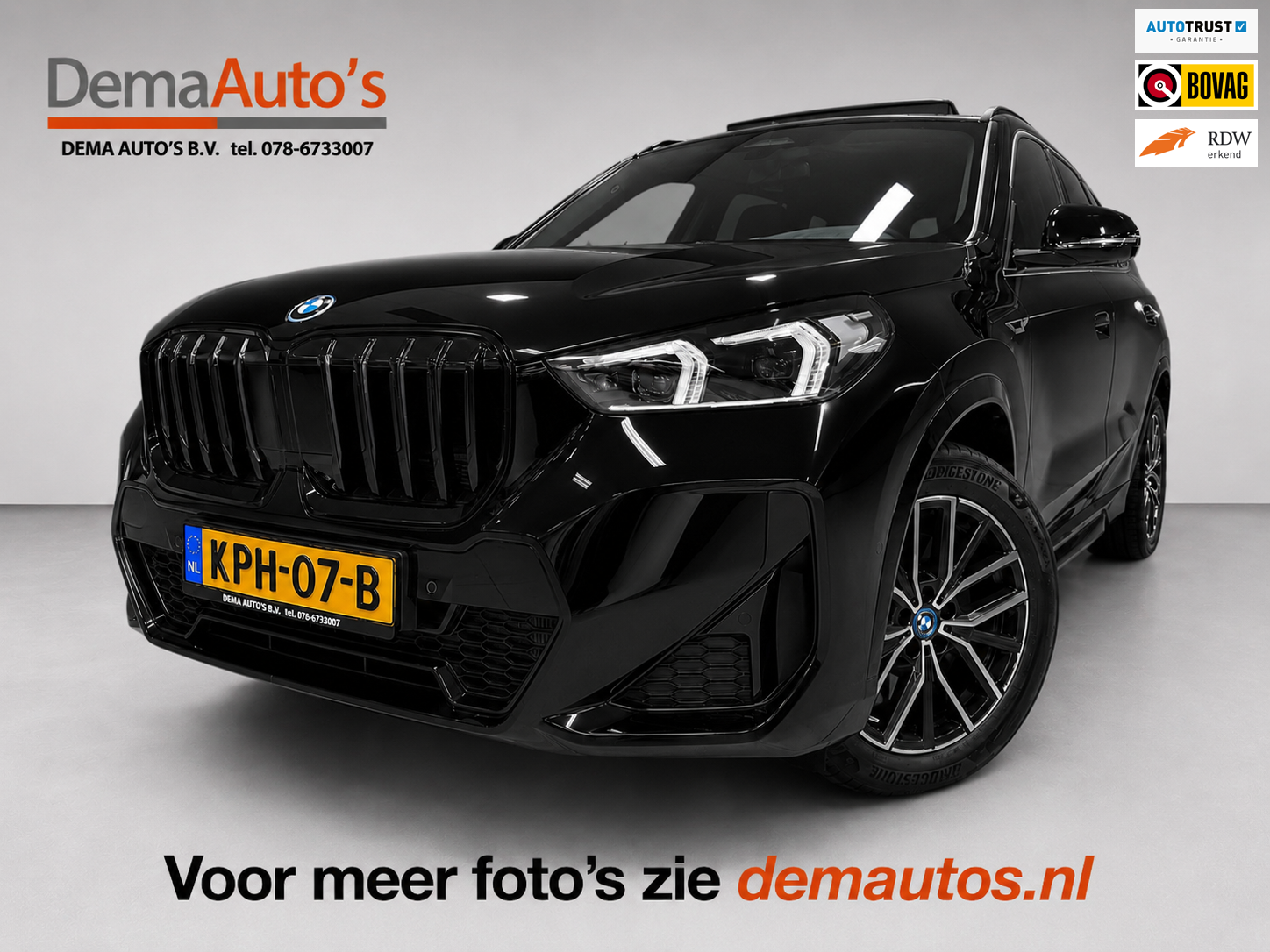 BMW X1 XDrive30e M-SPORT 327PK PANO/LEDER/H-KARDON/MASSAGE/M-STOELEN/DAB/CARPLAY// 2023 - voorkant