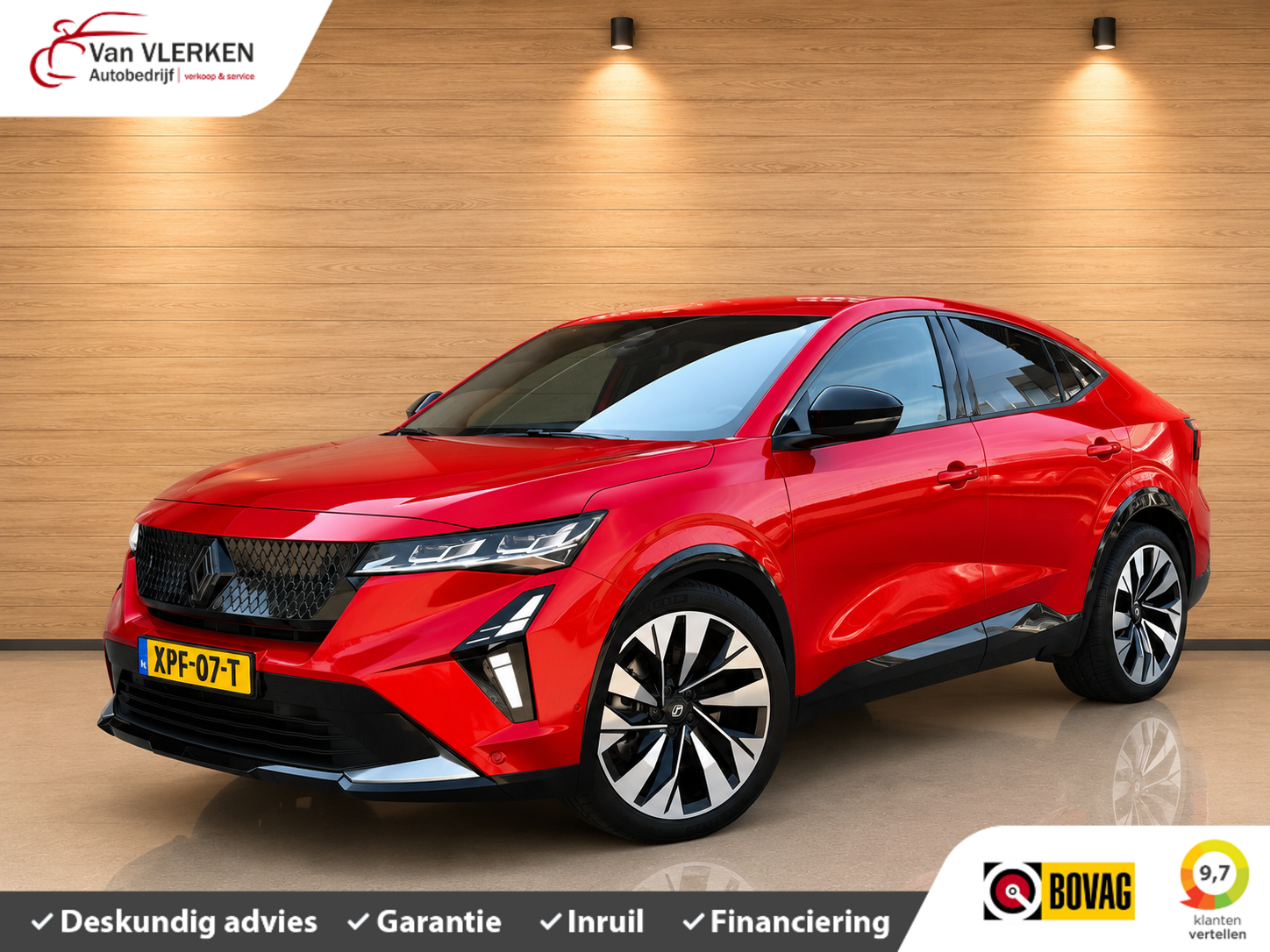 Renault Rafale 1.2 E-Tech full hybrid 200 techno ACHTERASBESTURING 2024 - voorkant