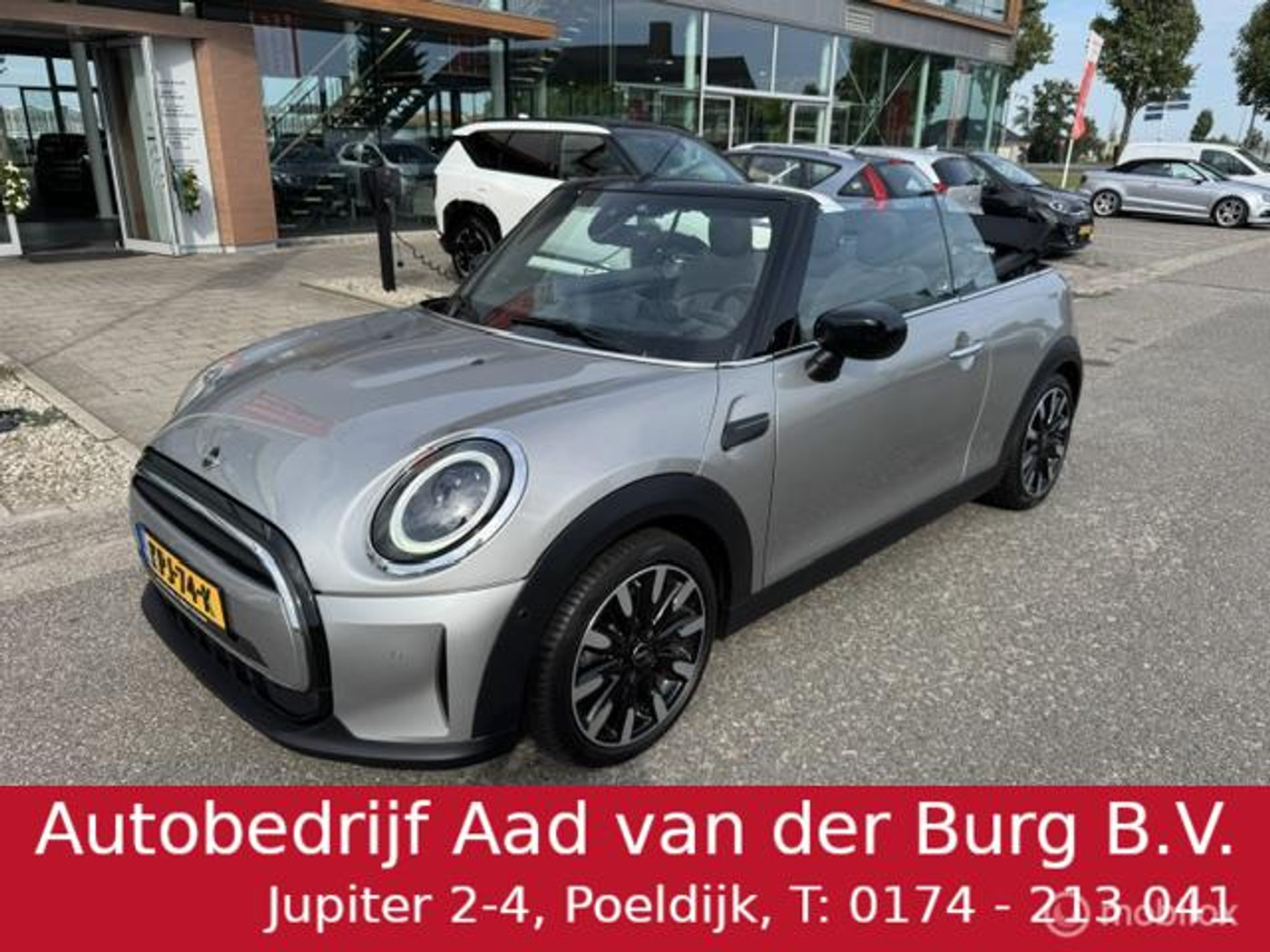 Mini Cabrio 1.5 Cooper Resolute Edition Automaat . Navigatie , Camera achter , Lederbekleding  Stoel+Stuur verwarming , sport stoellen , Pakeer hulp rondom 2023 - voorkant