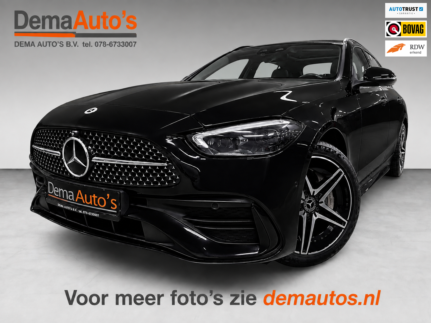 Mercedes-Benz C-klasse Estate 300 e AMG Line PANO/BURMESTER/H-UP/DAB/360CAM/STOEL-M+KOELING/SFEERVERL/V-COCKPIT/// 2023 - voorkant