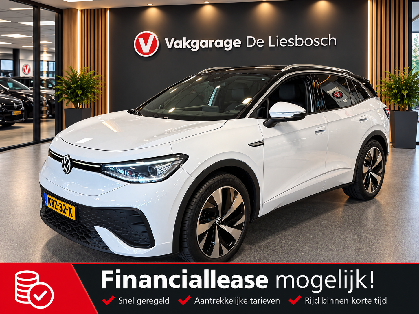 Volkswagen Id.5 Pro 77 kWh/Soh 95,2/warmtepomp/trekhaak/head up/memory/carplay 2023 - voorkant