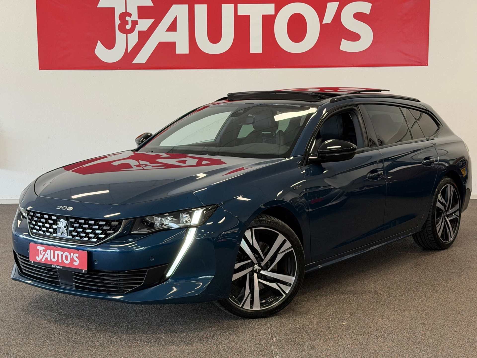 Peugeot 508 SW 1.6 PureTech GT LINE|NAVICAMERA|PANORAMA|CRUISE|LEDER 2019 - voorkant