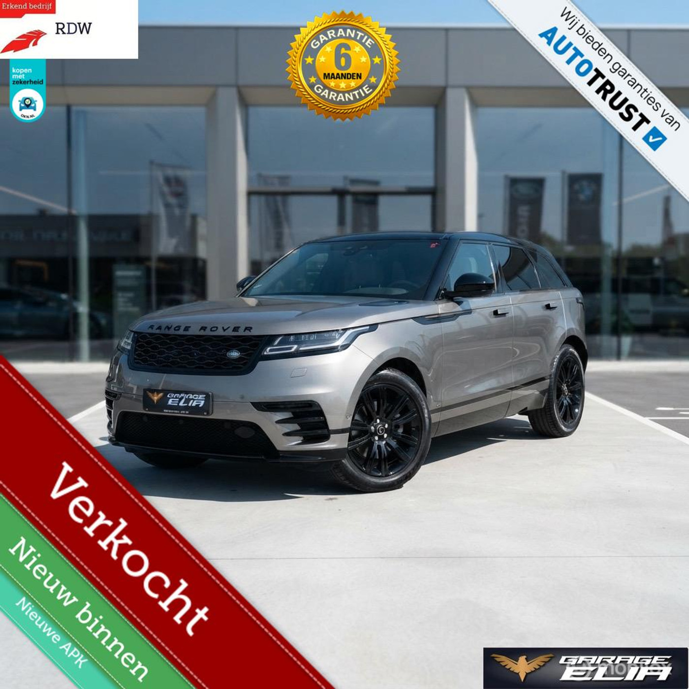 Land Rover Range Rover Velar 2.0 P300 Turbo AWD R-Dynamic HS 2019 - voorkant