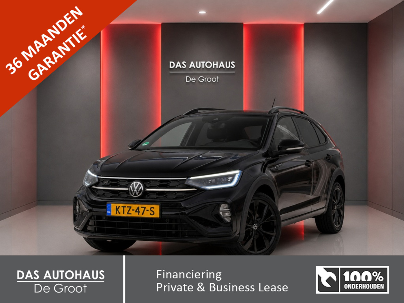 Volkswagen Taigo 1.5TSI 150pk DSG R-Line Black Style | ACC | Trekhaak 2023 - voorkant