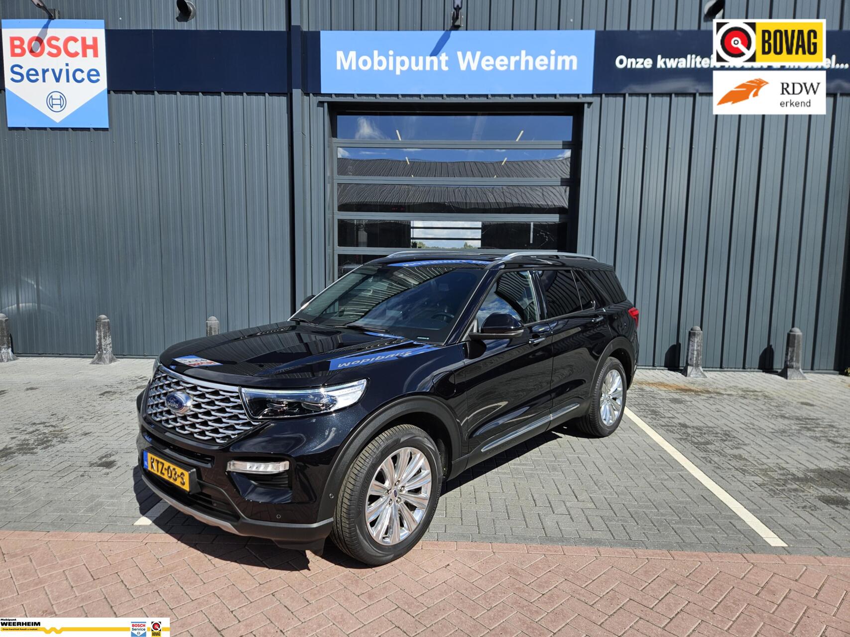 Ford Explorer 3.0 V6 7- pers EcoBoost PHEV ST-Line Platinum, PANO | 360gr cam | B&O ETC! 2022 - voorkant
