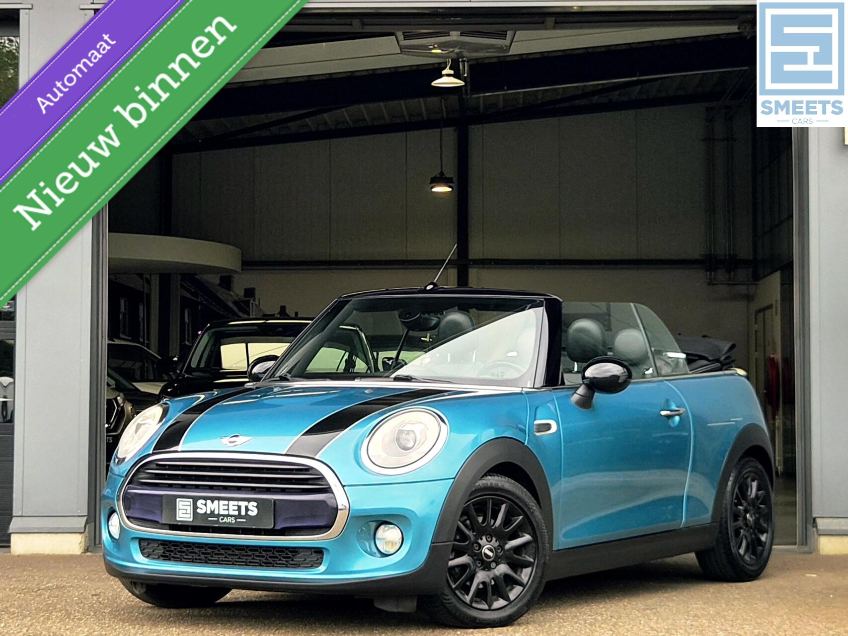 Mini Cabrio 1.5 Cooper Chili Automaat |Leer|Navi|Clima|Cruise 2016 - voorkant