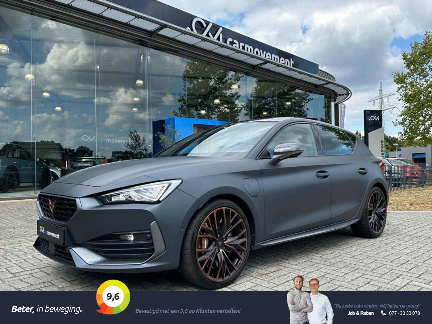 Cupra Leon 1.4 VZ E-HYB Copper Edition I Matt Gray I Pano I Navi I Ambiente I Apple I Led I Voll 2022 - voorkant