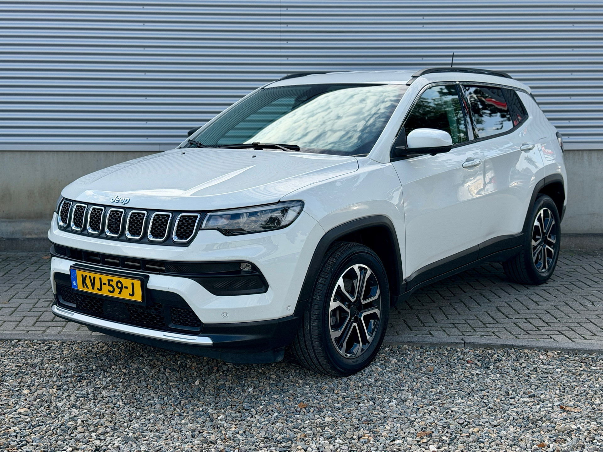 Jeep Compass 4xe AWD Plug-in Hybrid Electric Night Eagle [ 1ste eig, adpt cruise, dealer oh ] 2023 - voorkant