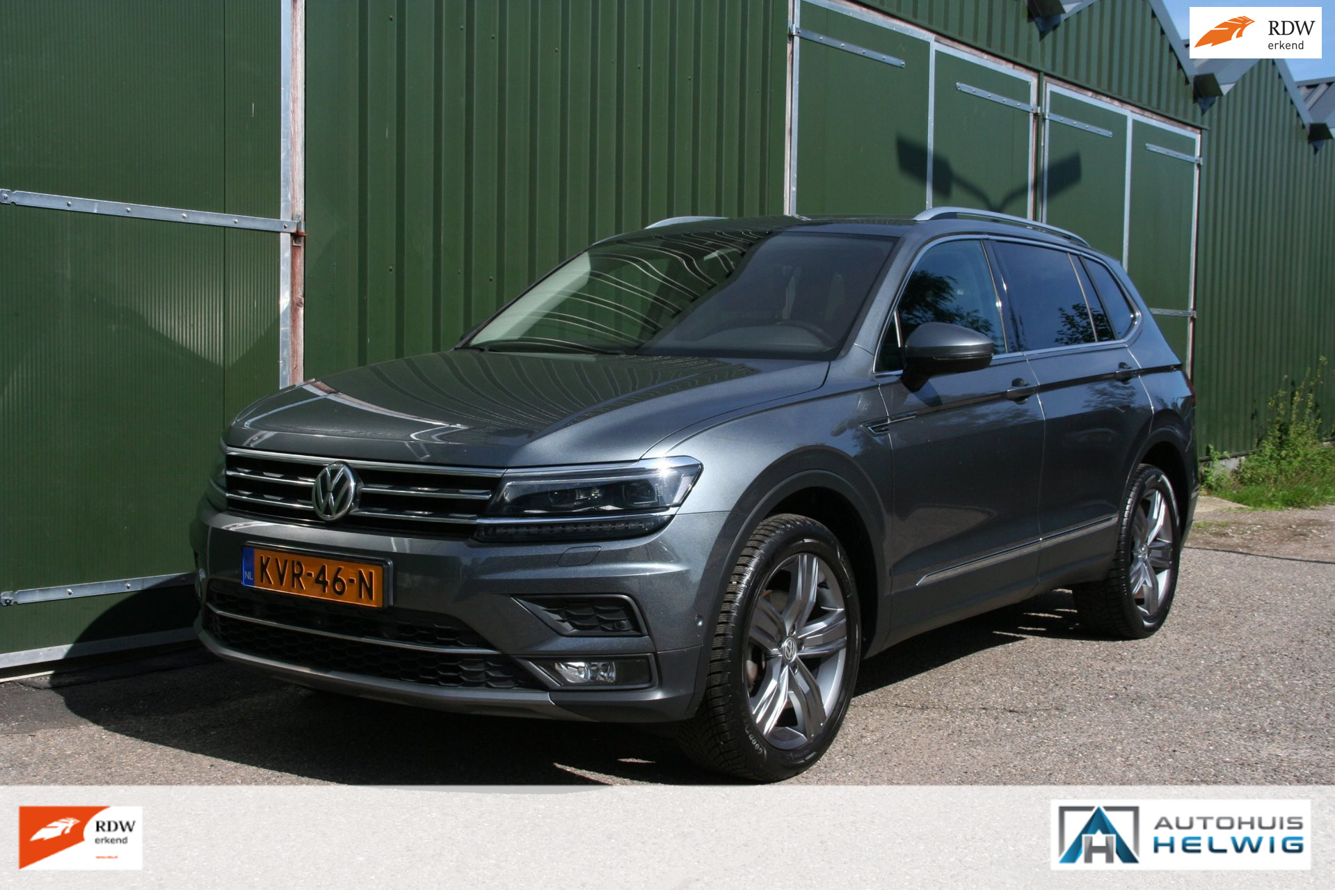 Volkswagen Tiguan Allspace 1.4 TSI Highline Business 7 persoons. LEER, NAVI, PANO, CLIMA, TREKHAAK 2018 - voorkant