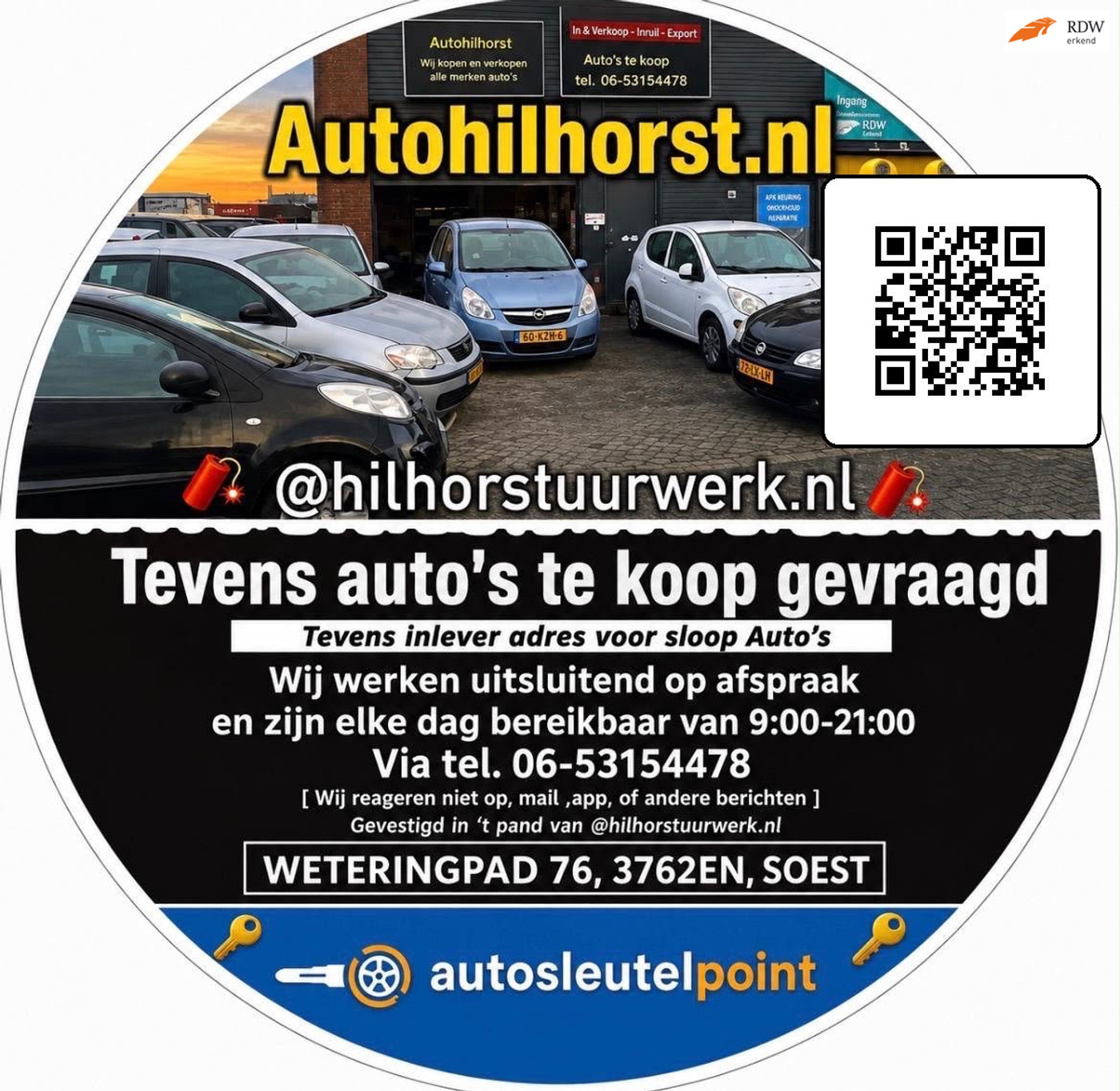 Opel Corsa 1.2-16V Enjoy AUTOHILHORST, FOTO'S 2004 - voorkant