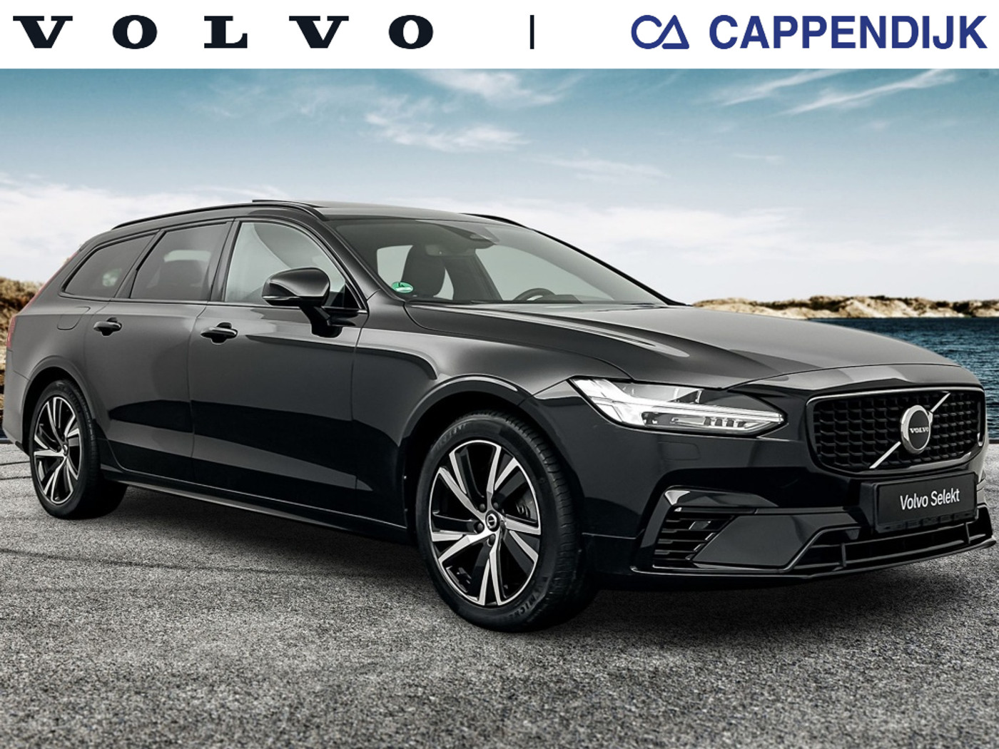 Volvo V90 T6 340PK Recharge R-Design| Panodak| Adap.Cruise| Camera| H&K So 2022 - voorkant