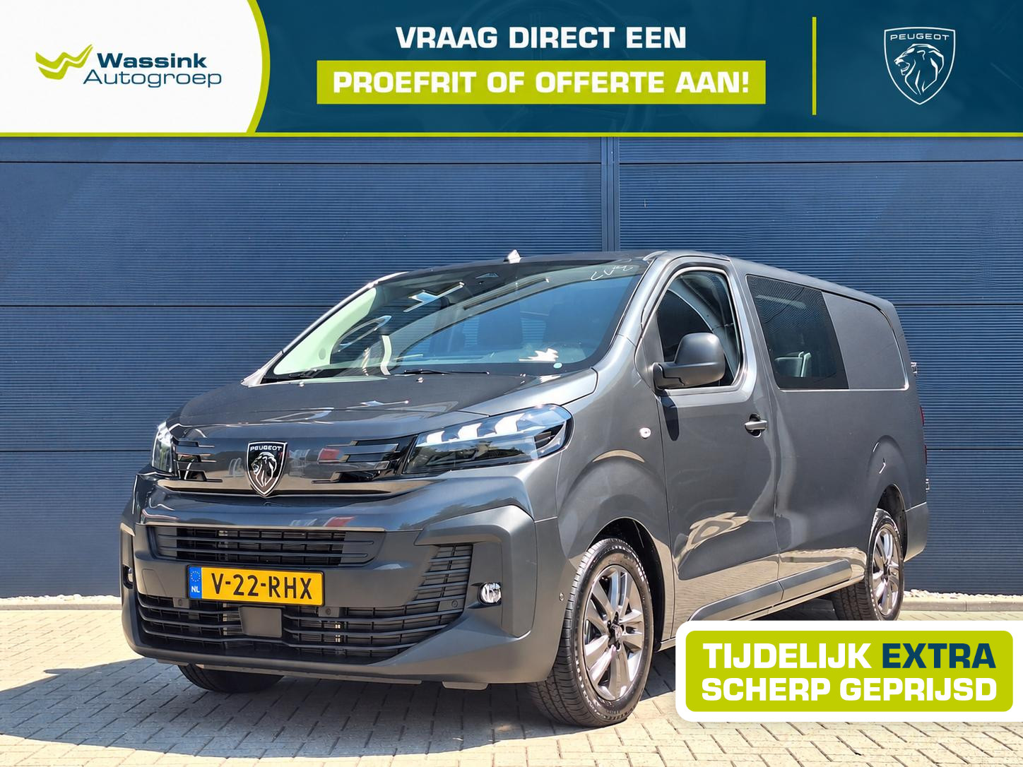 Peugeot Expert 2.2 BlueHDi 180 S&S EAT8 L3 DC 2026 - voorkant