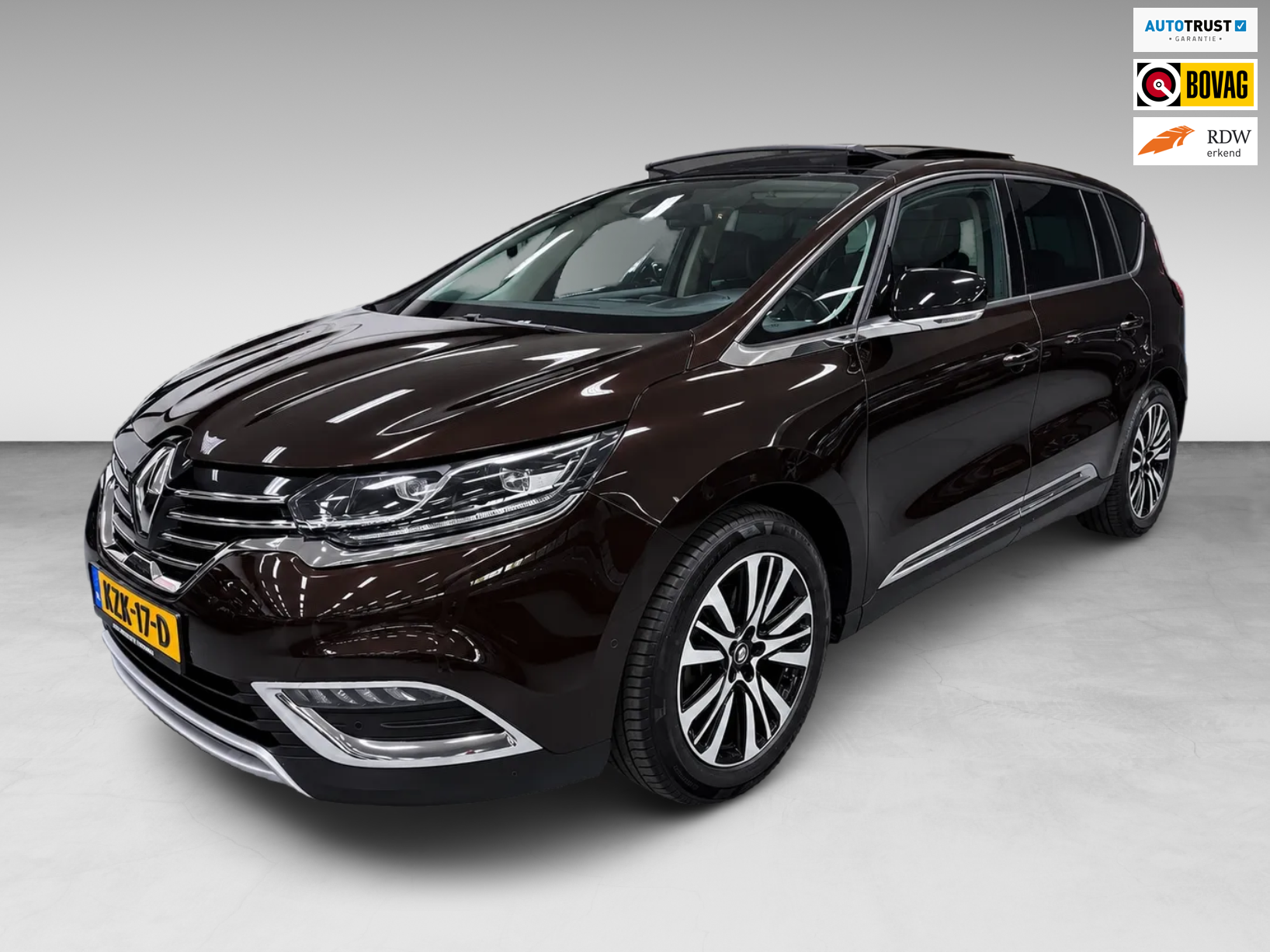 Renault Espace 1.8 TCe Initiale Paris 7p. PANO/MASSAGE-ST/LEDER/NAVI/CAM/DVD/H-UP/// 2019 - voorkant