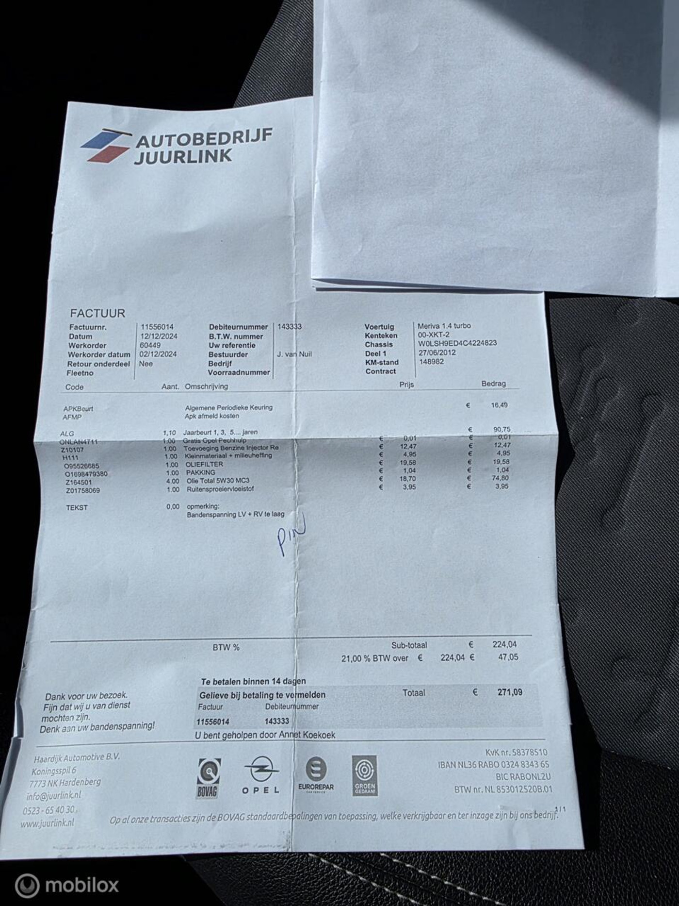 Foto van Opel Meriva