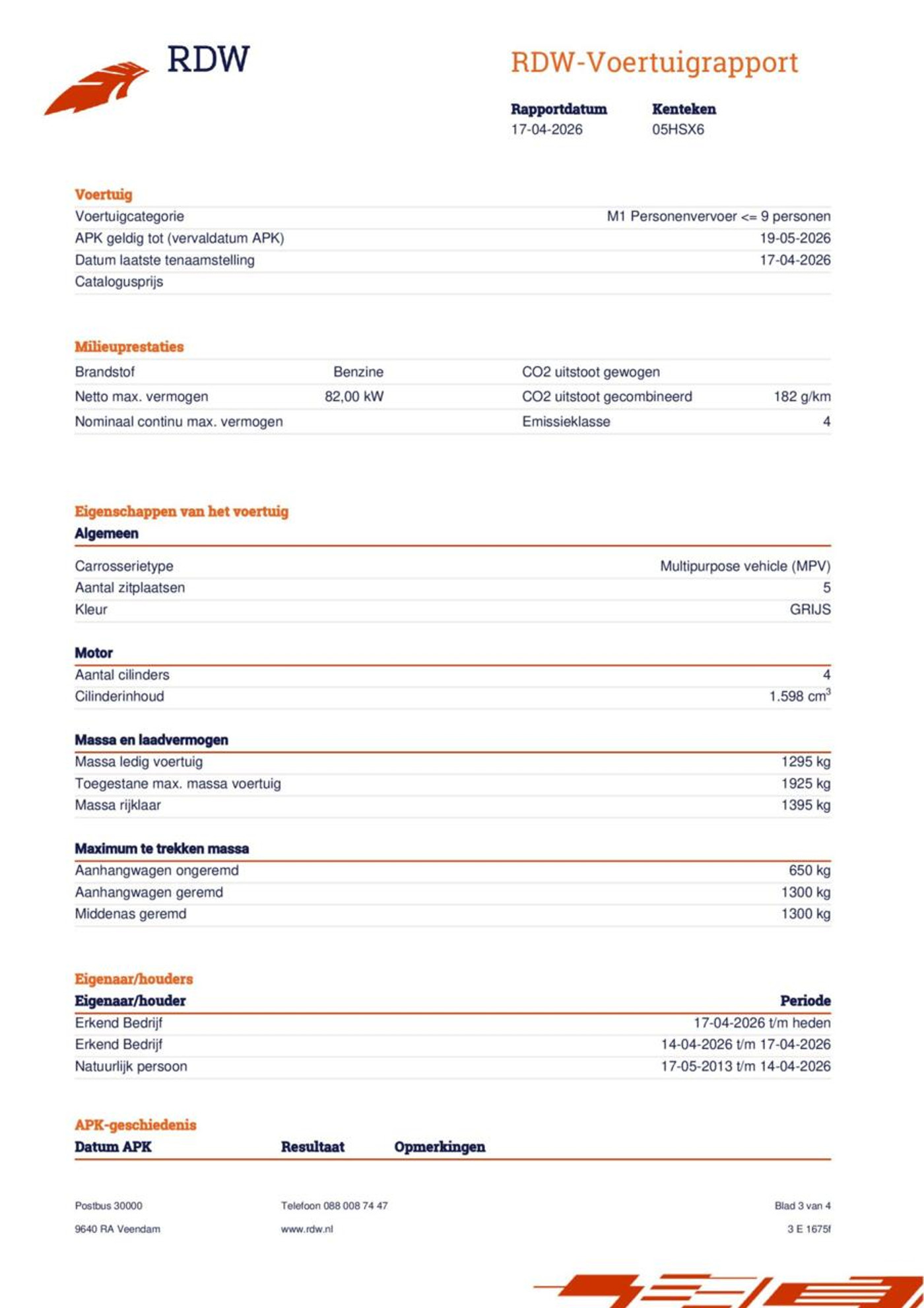 Foto van Renault Megane Scenic