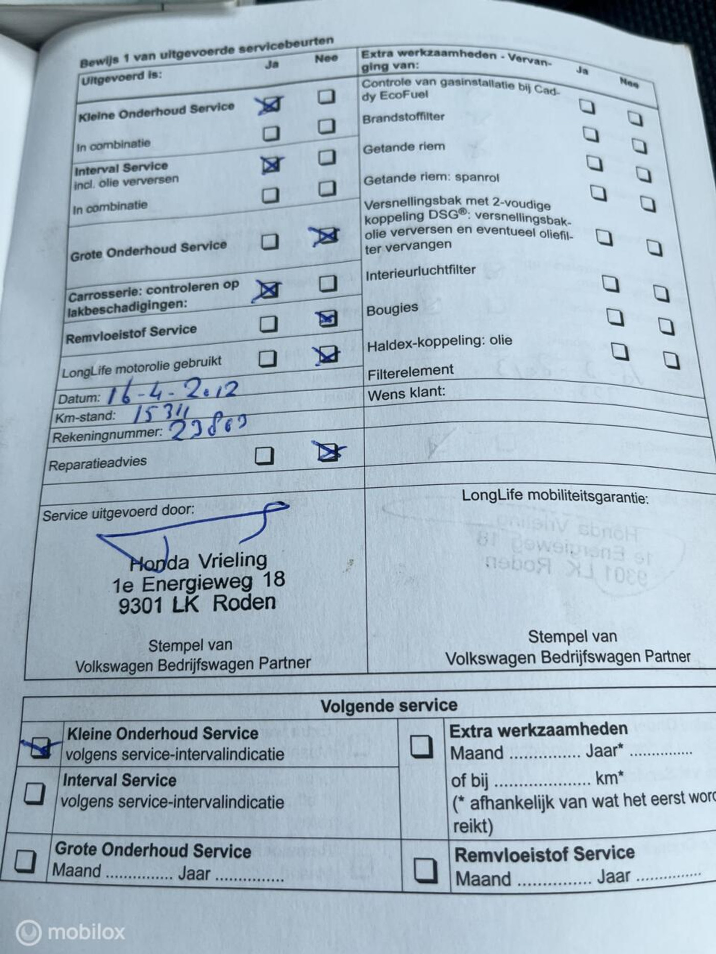 Foto van Volkswagen Caddy