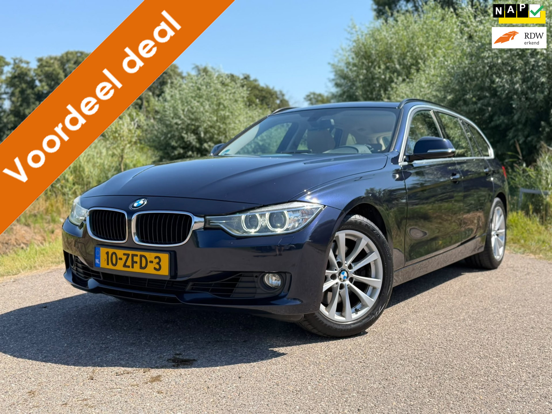 BMW 3er Reihe 328i Upgrade Edition / Automaat / Airco / Navi / Leder Interieur / Elektrische Achterklep / Volledig Onderhoud 2012 - voorkant