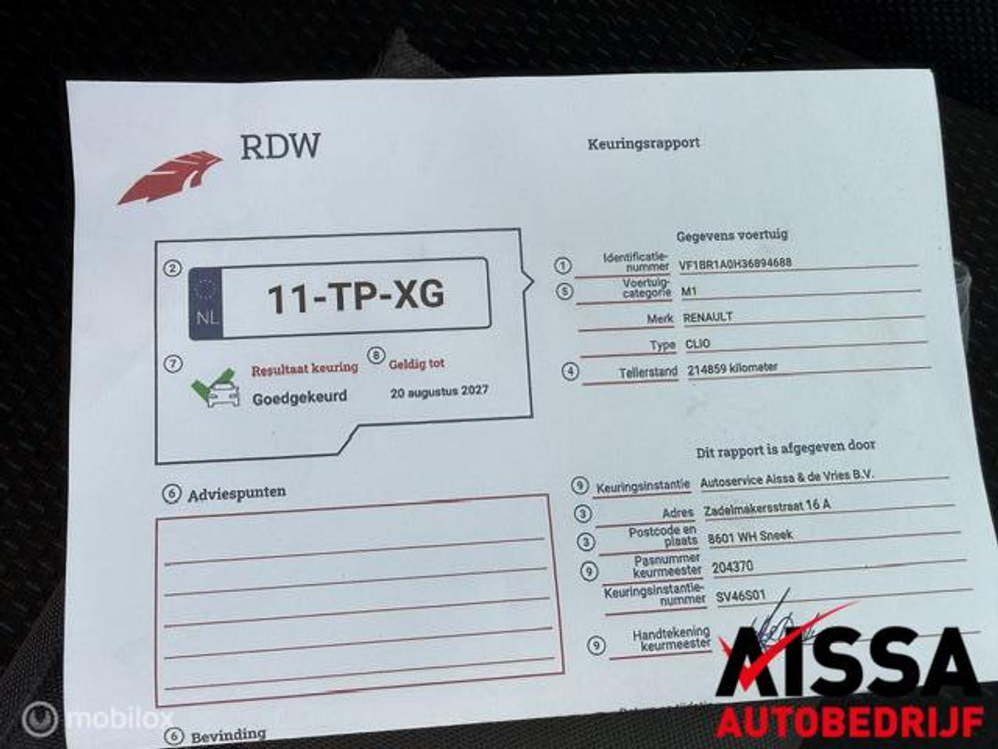 Foto van Renault Clio