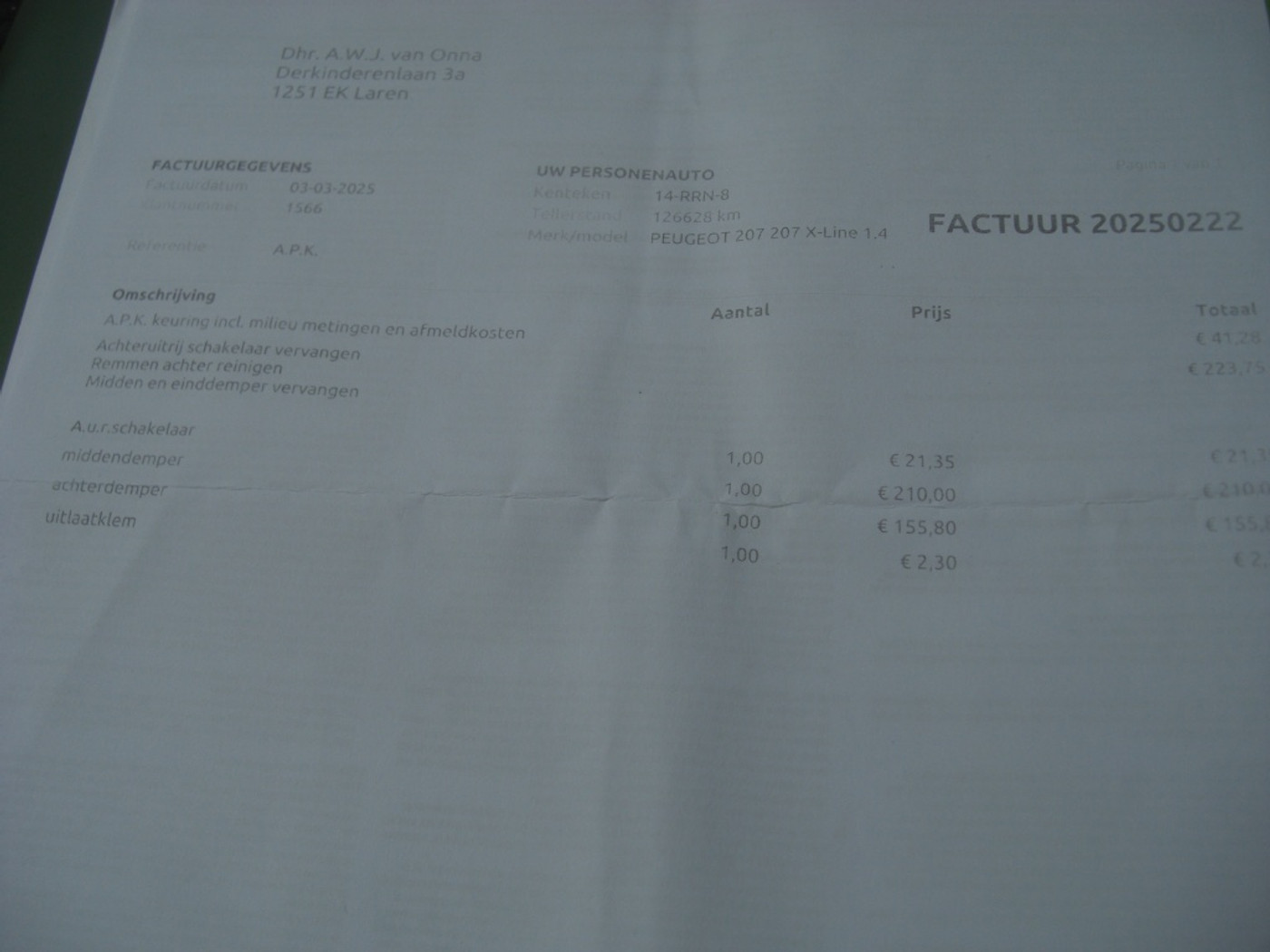 Foto van Peugeot 207