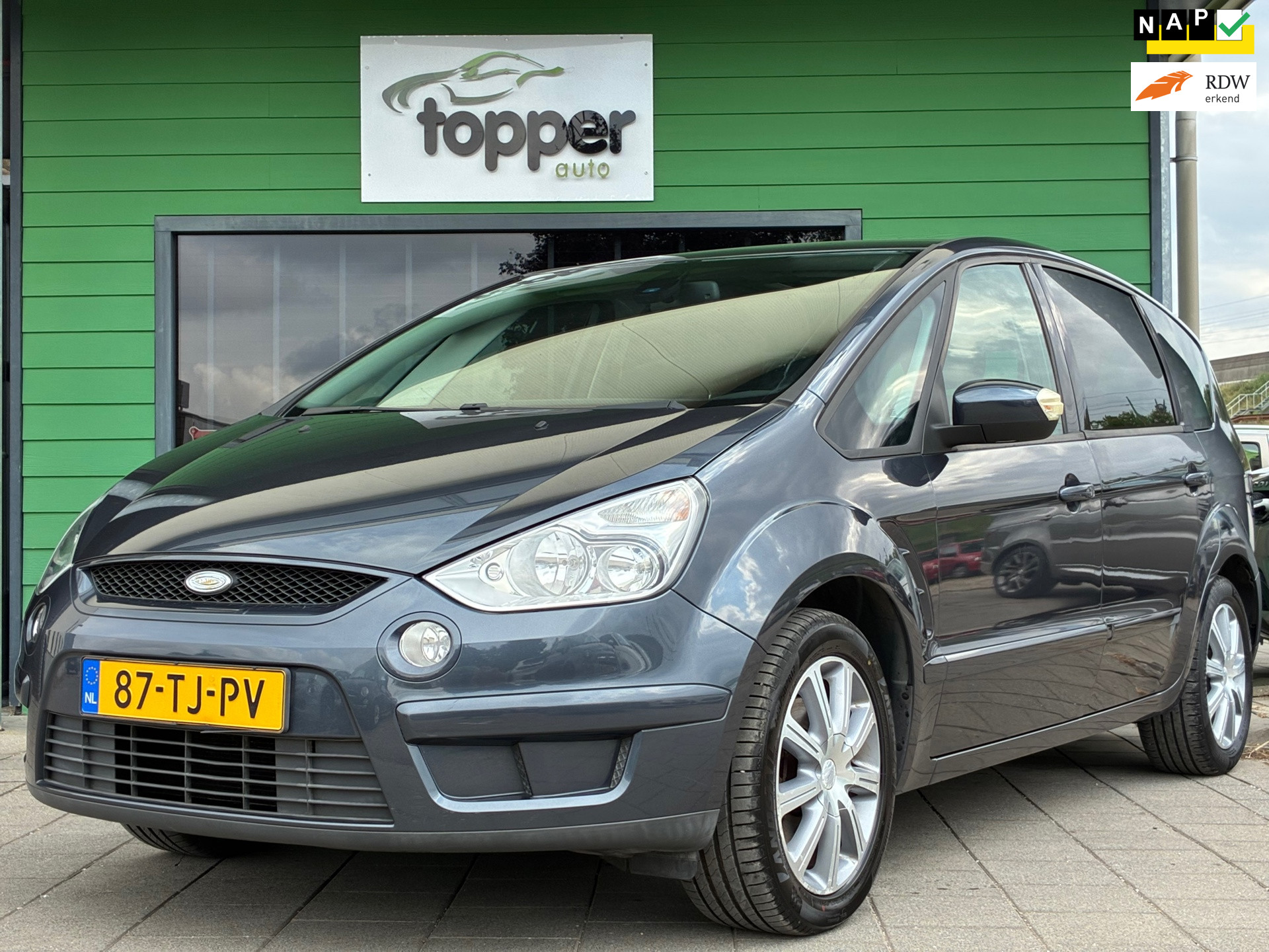 Ford S-max 2.0-16V|1e Eigenaar|7Pers.|Panoramadak|CruiseControl|Climatronic|Lage Km|Nieuwe APK|NAP| 2006 - voorkant