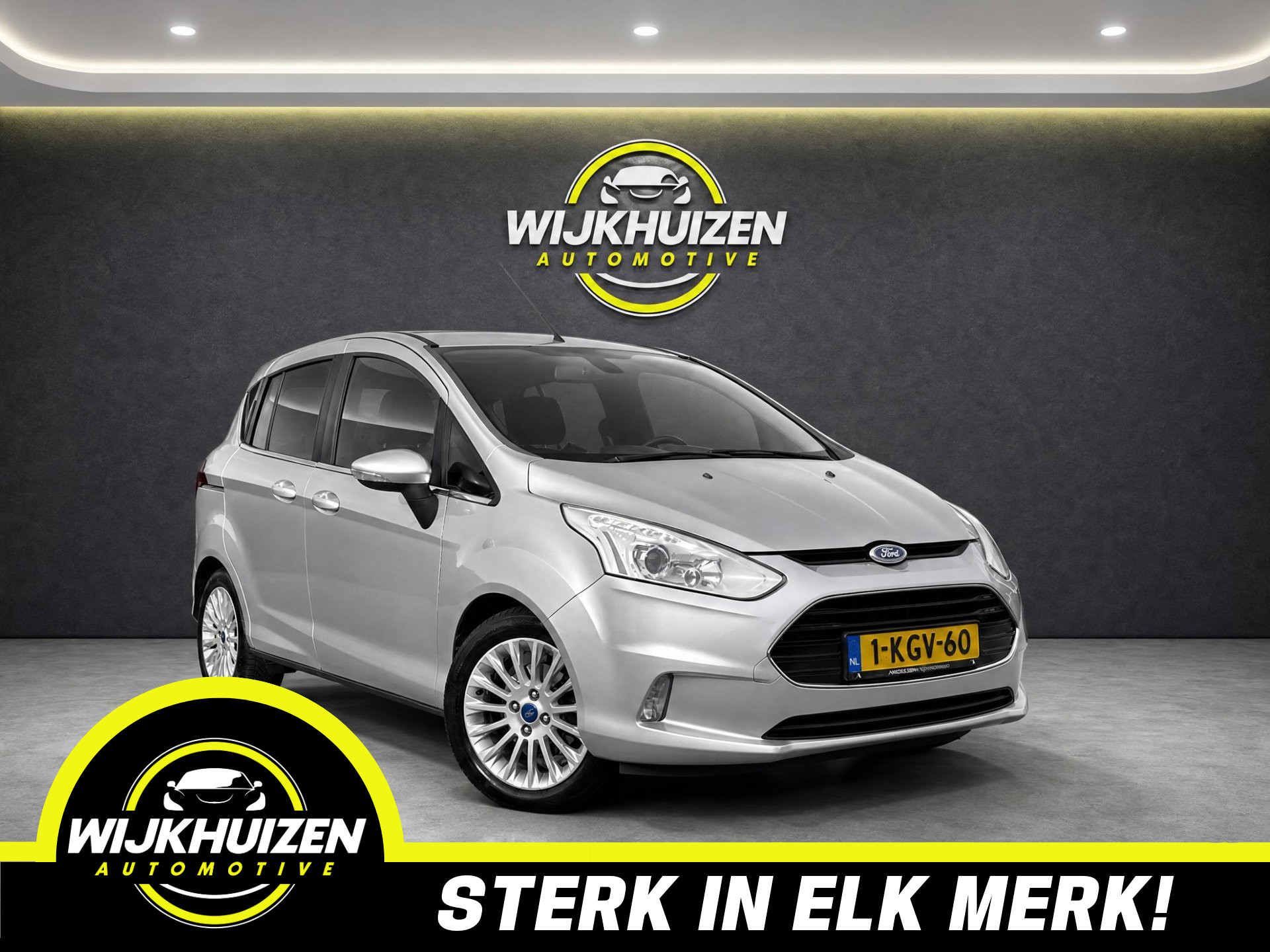 Ford B-max 1.0 EcoBoost Titanium met Climate !!! Cruise !!! Nieuwe Distributie !!! 2013 - voorkant