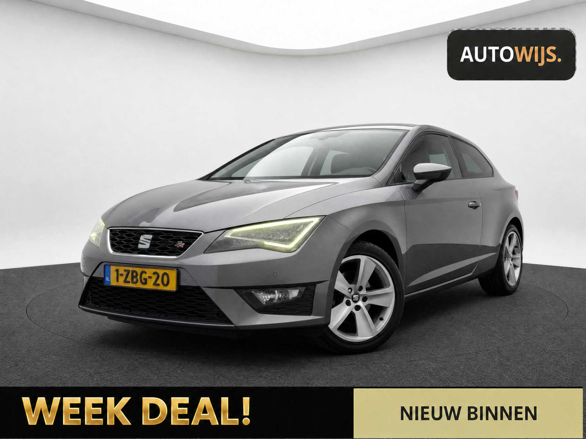 Seat Leon SC 2.0 TDI FR Business|AUT|FR|LED|NAVI|PDC|LM-VELG 2013 - voorkant
