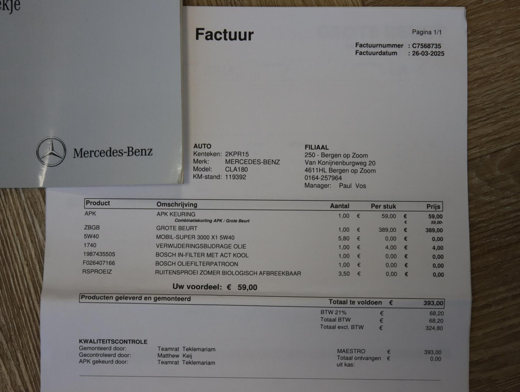 Foto van Mercedes-Benz Cla 180