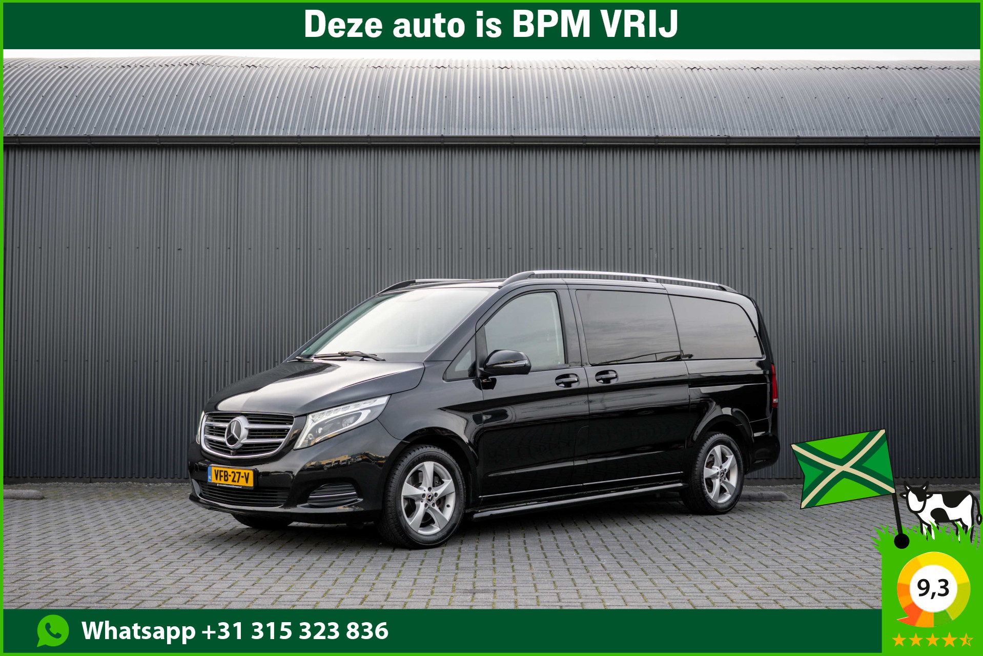 Mercedes-Benz V-klasse V 250 BlueTEC | Automaat | 360° Camera | Leder | Burmester | Elekt.schuifdeur L+R | Climatronic | Trekhaak 2019 - voorkant