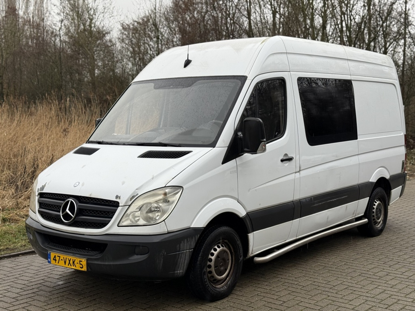 Mercedes-Benz 906 Ka 35 Sprinter 313cdi 313 2.2 CDI DUBBELCABINE | AIRCO | CV | ELEK RAMEN | TREKHAAK 2008 - voorkant