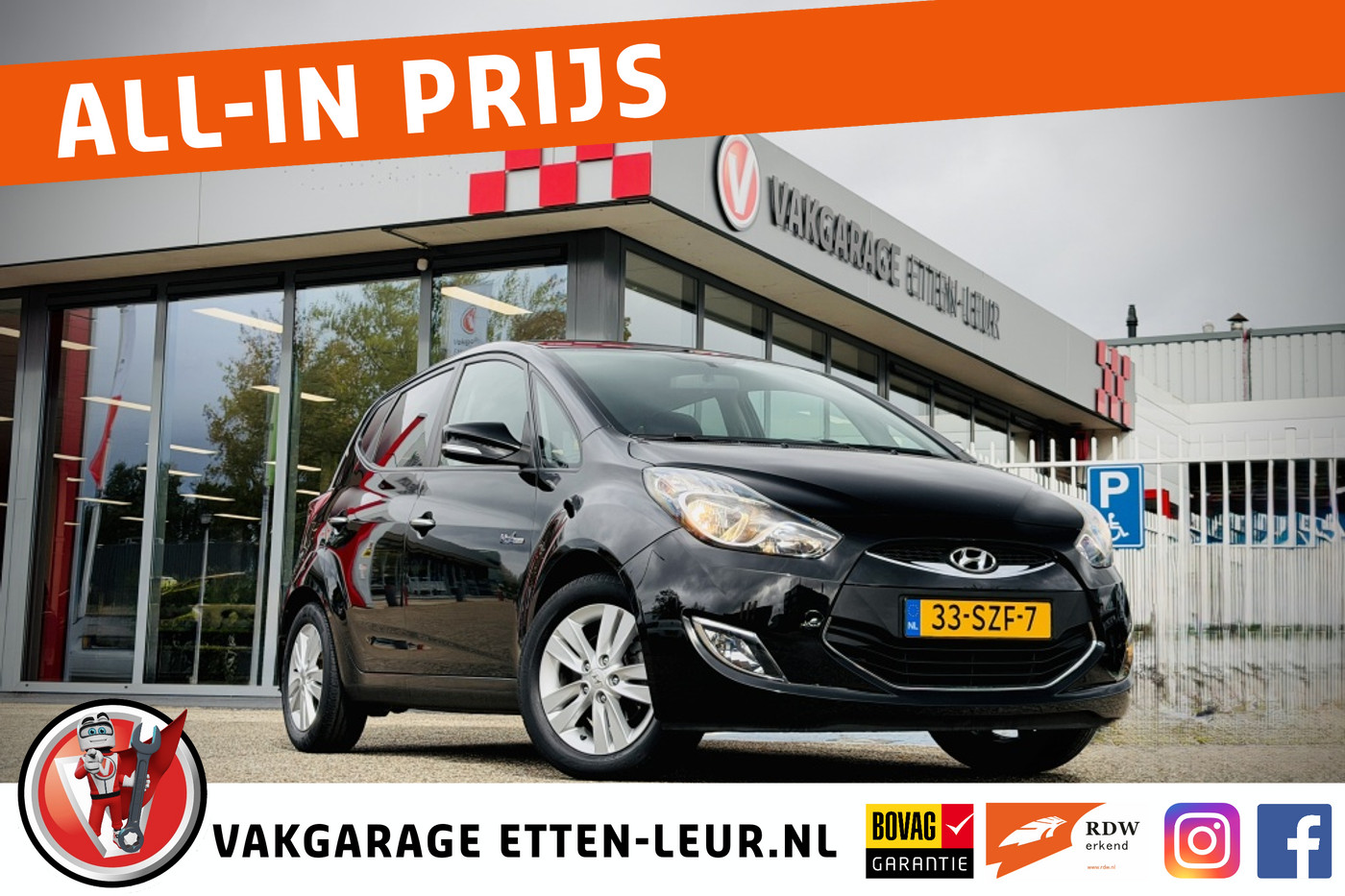 Hyundai Ix20 1.6i i-Vision/trekhaak/pdc 2012 - voorkant
