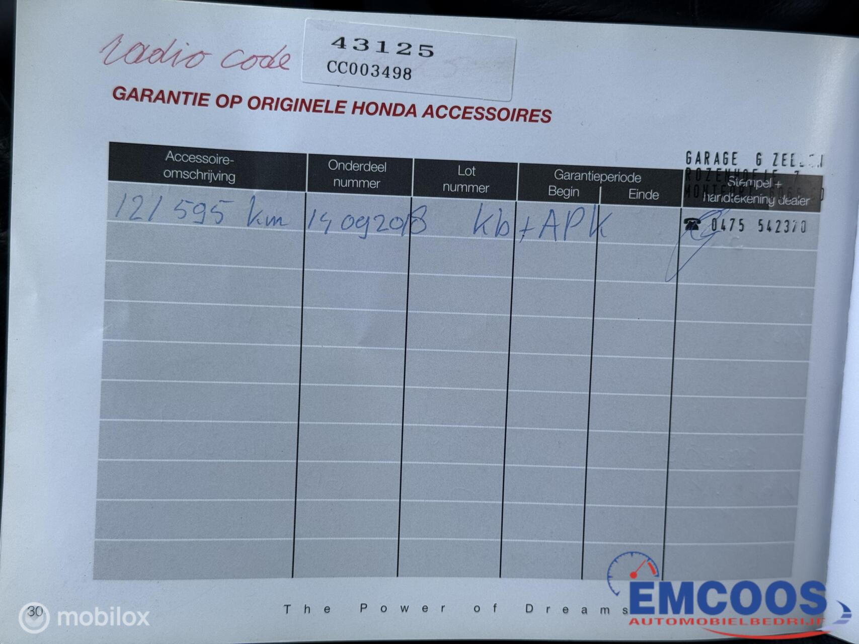Foto van Honda Civic 3 DR