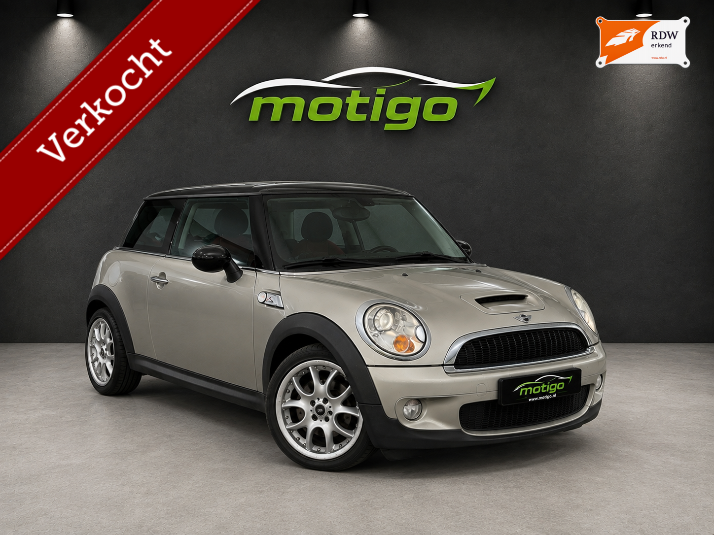 Mini Mini Cooper S 1.6 Cooper S|Pano|leder|nav| 2007 - voorkant