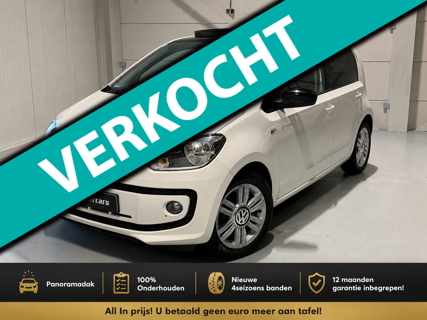 Volkswagen Up 1.0 Groove UP! |PANO|P.Sensor|CRUISE|NAVI| 2014 - voorkant